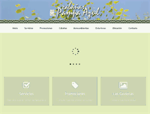 Tablet Screenshot of cabaniaspampaazul.com.ar